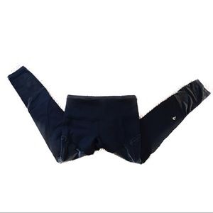 Ivivva size 12, blue leggings, with felt patches